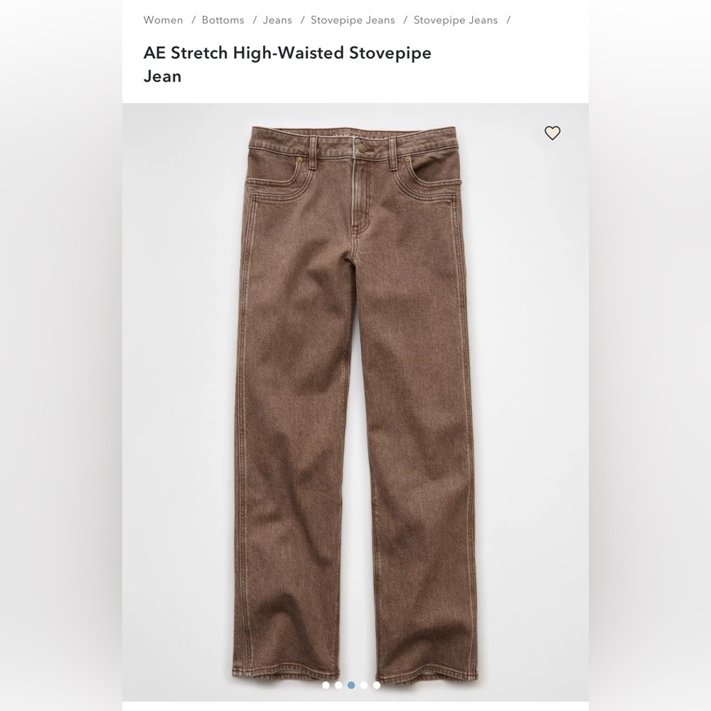 American Eagle Outfitters Stovepipe Jeans - Brown 14S